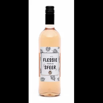 Wijn Rosé met Tekst: Flesje voor de Sfeer!
