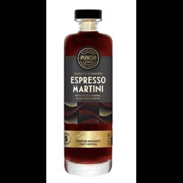 Punch Club Espresso Martini Cocktail met gezouten Caramel Ready to Drink